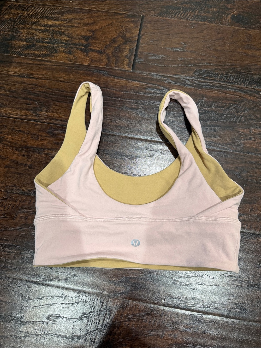 lululemon athletica Reversible Blush Pink & Tan Sports Bra